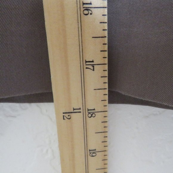 H&M* Women's Fully Lined Half Side Zip Front Pockets A-Line Tan Skirt~ Size 10 - Picture 7 of 8